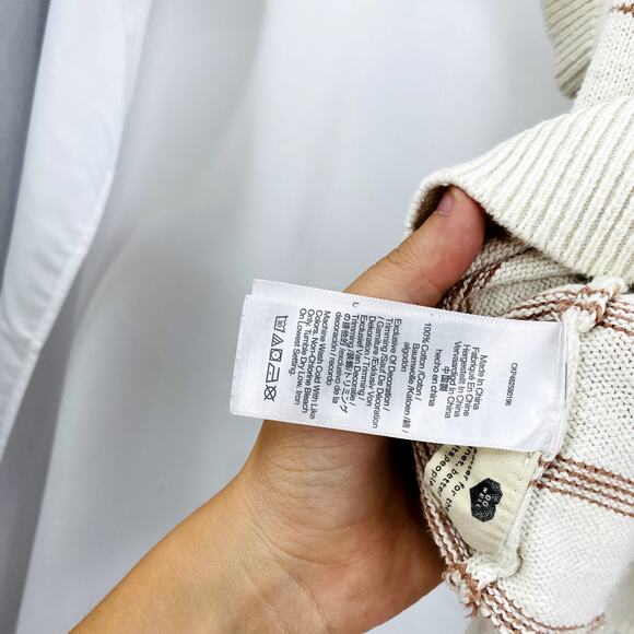 Madewell striped button sweater top - Picture 5 of 6